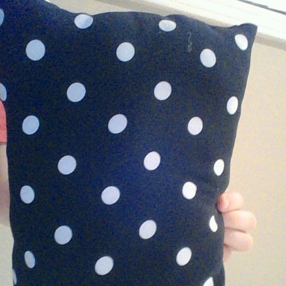 polka dot pillow